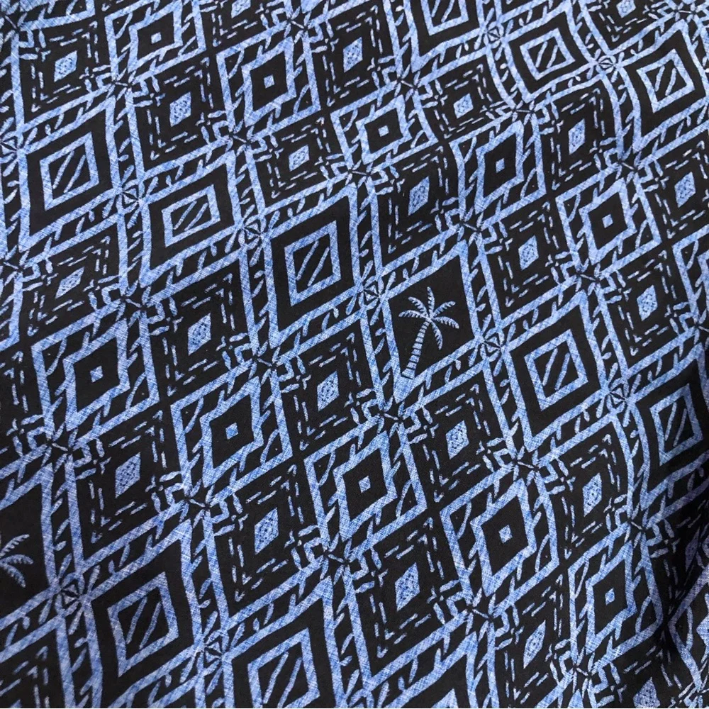 Body Glove Board Short Swimtrunks Diamond Palm Tree Blue Black 30‎
